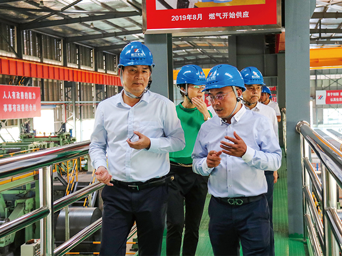 阳江市副市长冯松柏一行莅临阳江宏旺调研